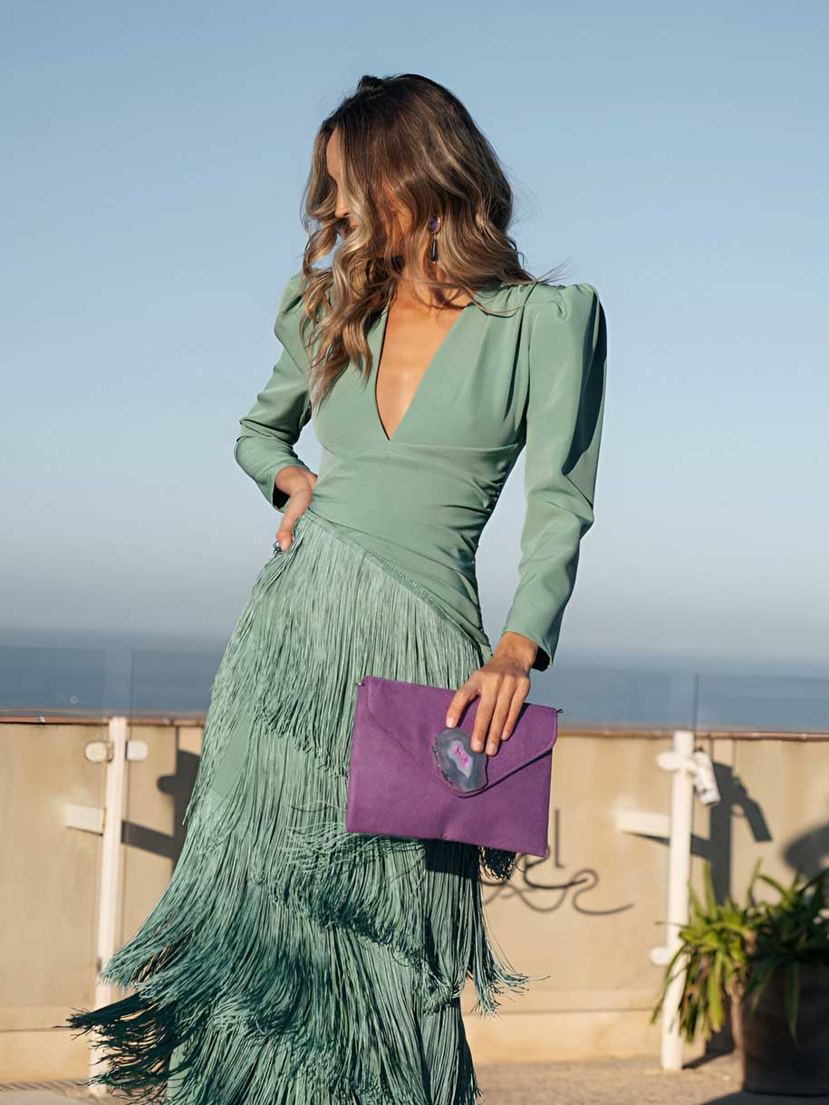 SALVIA | VESTIDO FLECOS