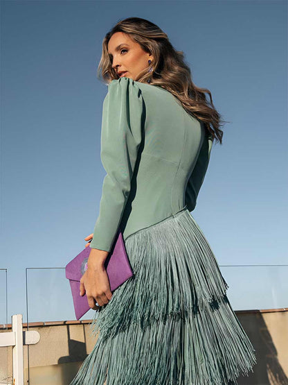 SALVIA | VESTIDO FLECOS