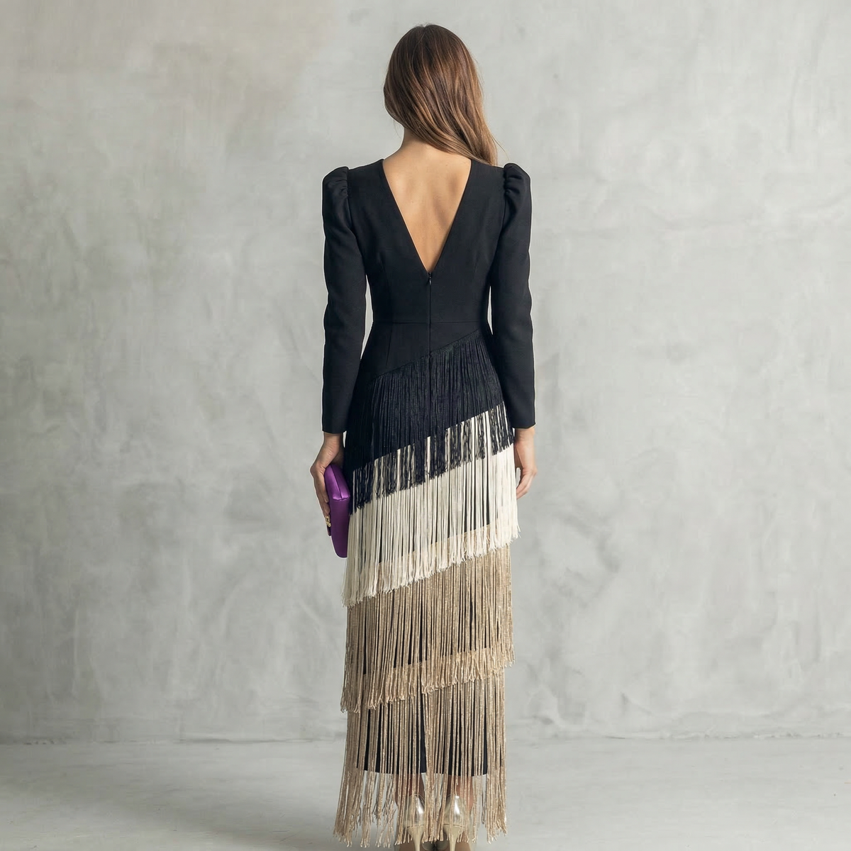 SALVIA | VESTIDO FLECOS