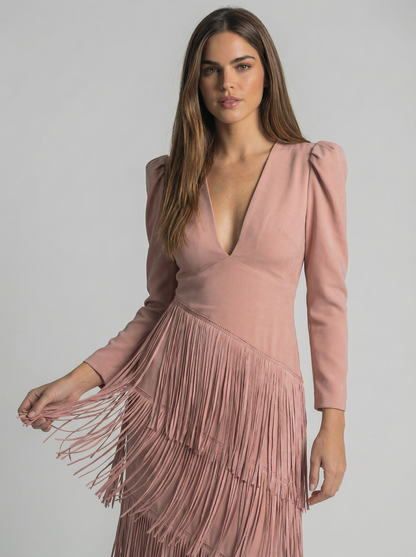 SALVIA | VESTIDO FLECOS
