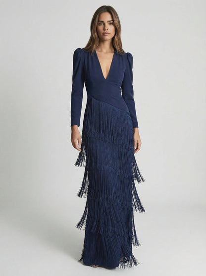 SALVIA | VESTIDO FLECOS