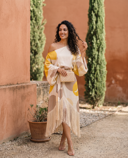 DANIELA | CONJUNTO DOS PIEZAS CON FLECOS