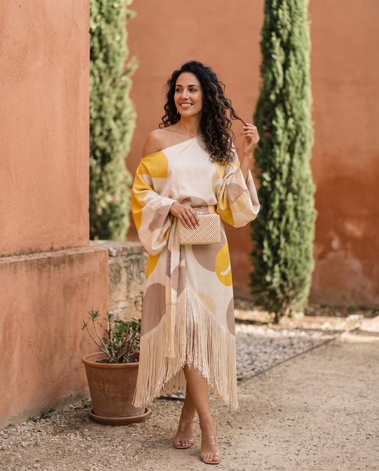 DANIELA | CONJUNTO DOS PIEZAS CON FLECOS