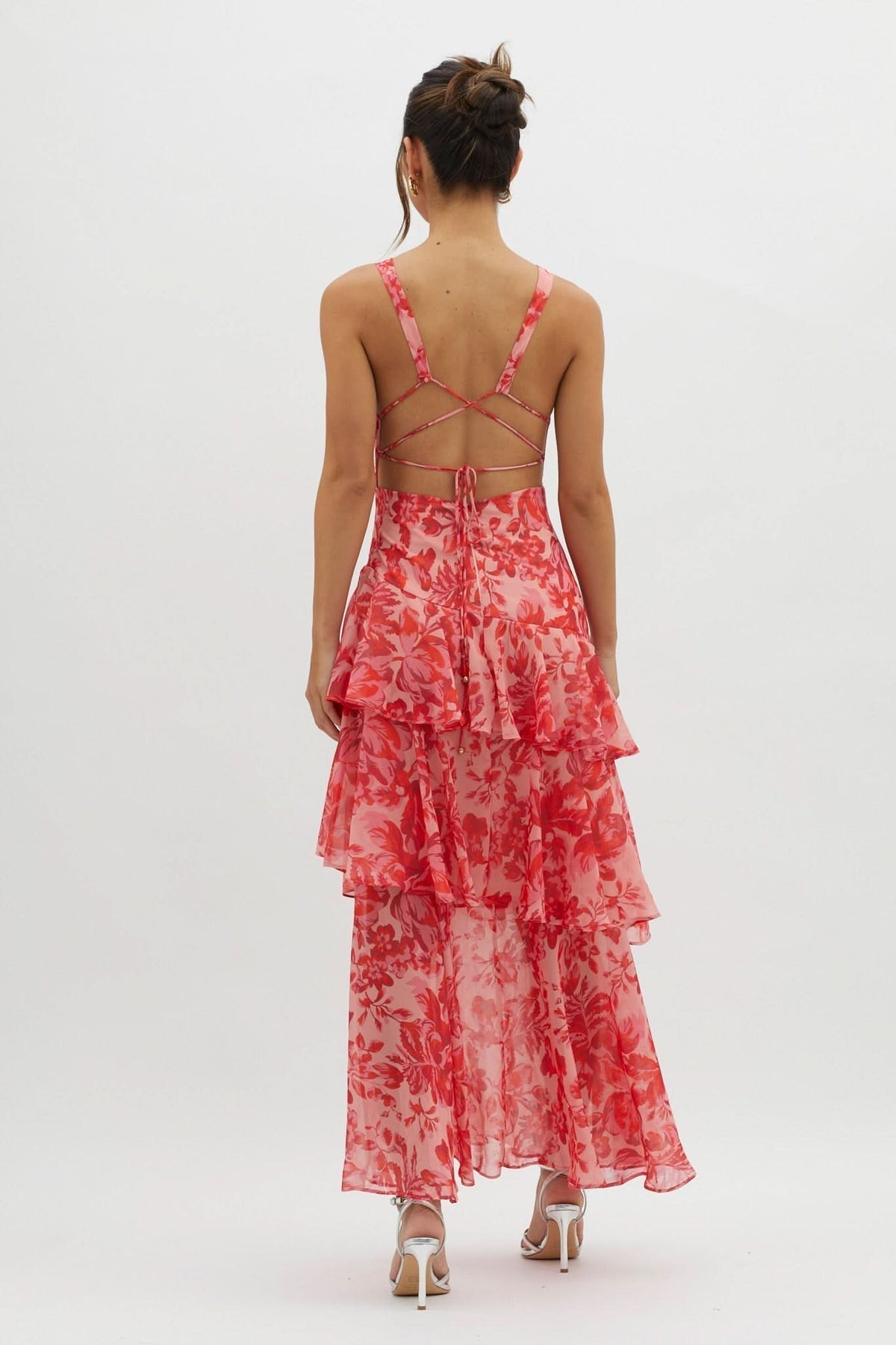 EVA | VESTIDO MIDI CON VOLANTES